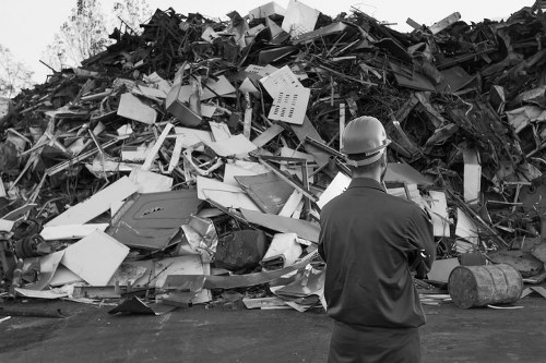 Professional office clearance team at work